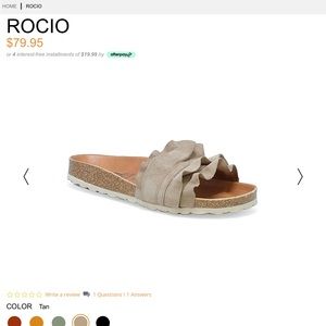 NWT Miz Mooz Rocio slip on sandals